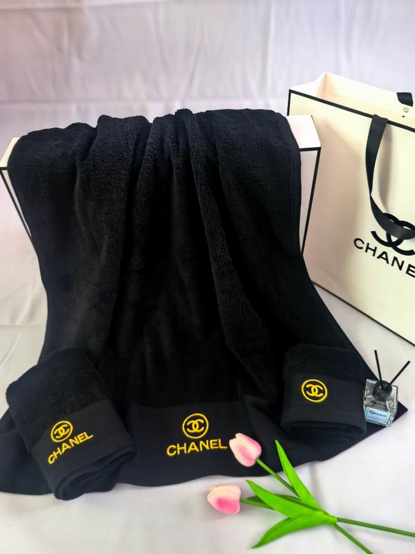Chanel浴巾70X145cm毛巾35X75cm小方巾35X35cm 19